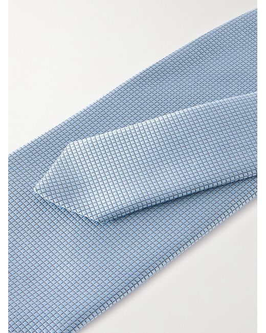 Charvet Blue 8.5Cm Silk-Jacquard Tie for men