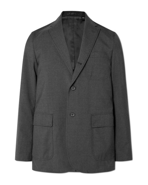 Beams Plus Black Unstructured Woven Blazer for men