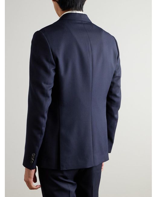 Mr P. Blue Twill Suit Jacket for men