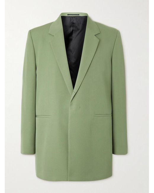 Jil Sander Green Wool-Twill Blazer for men