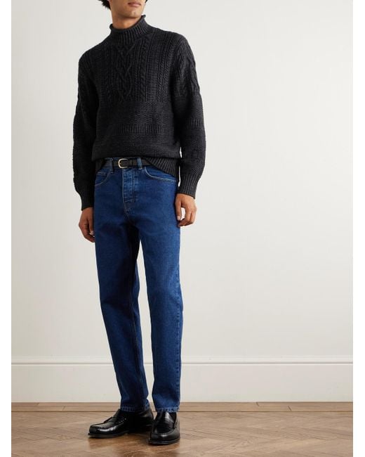 Pullover A Collo Alto di RRL in Blue da Uomo