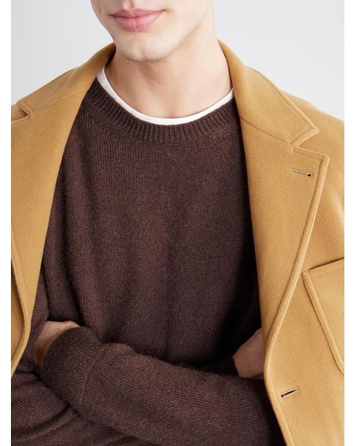 Massimo Alba Brown Ares Cashmere And Alpaca-Blend Sweater for men