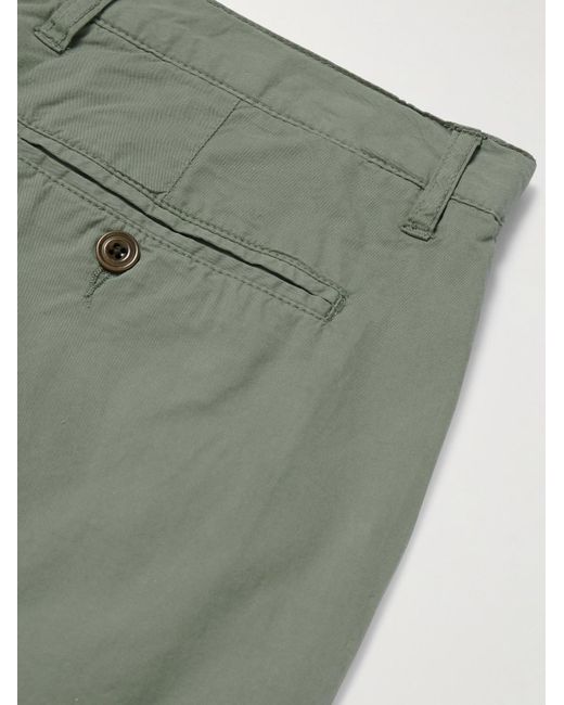 Hartford Green Tyron Slim-Fit Straight-Leg Cotton-Twill Trousers for men