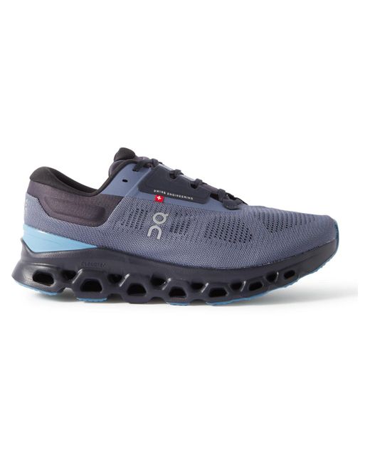 On Shoes Blue Cloudstratus 3 Mesh Running Sneakers for men