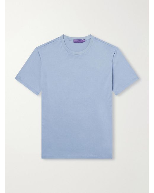 Ralph Lauren Blue Cotton-jersey T-shirt for men