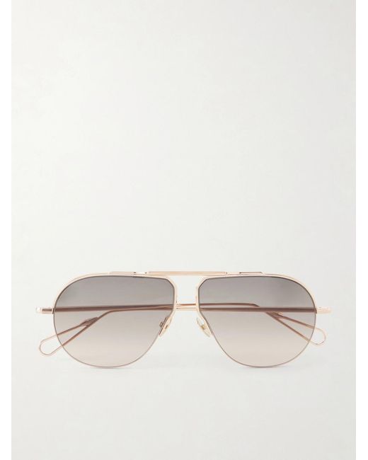 Ahlem Natural Laplace Aviator-Style-Tone Sunglasses for men