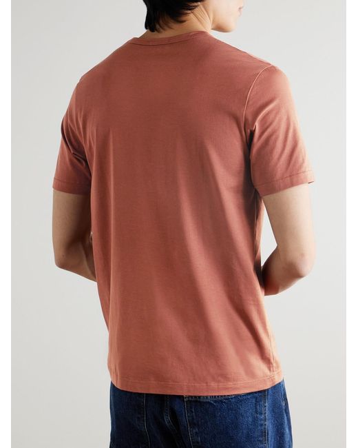 Sunspel Red Slim-Fit Supima Cotton-Jersey T-Shirt for men
