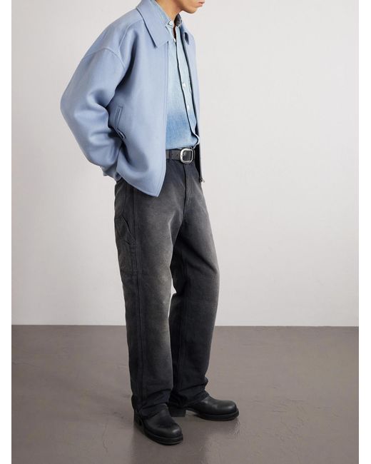 Acne Blue Doveo Double-faced Wool And Cashmere-blend Felt Jacket for men