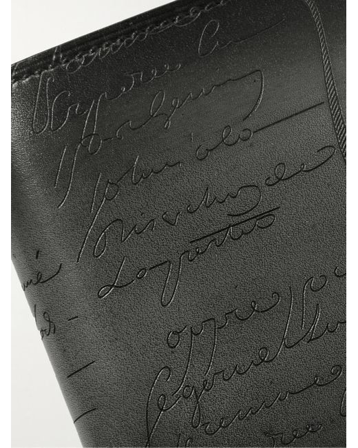 Berluti Scritto aufklappbares Portemonnaie aus Venezia-Leder in Black für Herren