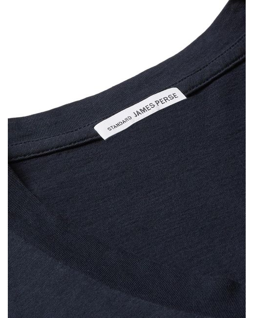 James Perse Blue Slim-Fit Combed Cotton-Jersey T-Shirt for men