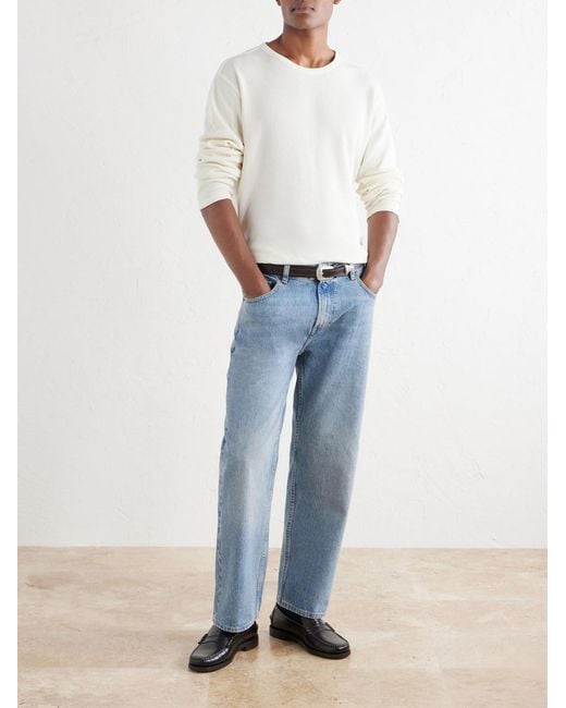 Hartford Natural Waffle-Knit Cotton T-Shirt for men