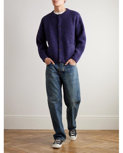 Nudie Jeans Blue Tuff Tony Straight-Leg Organic Jeans for men