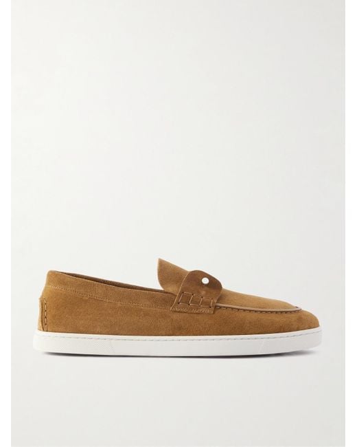Scarpe Da Barca di Christian Louboutin in White da Uomo