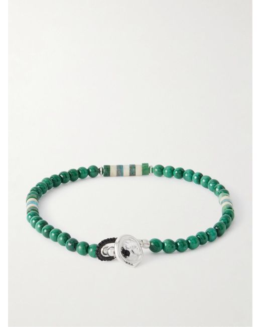 Sterling Malachite Bracelet di Mikia in Green da Uomo