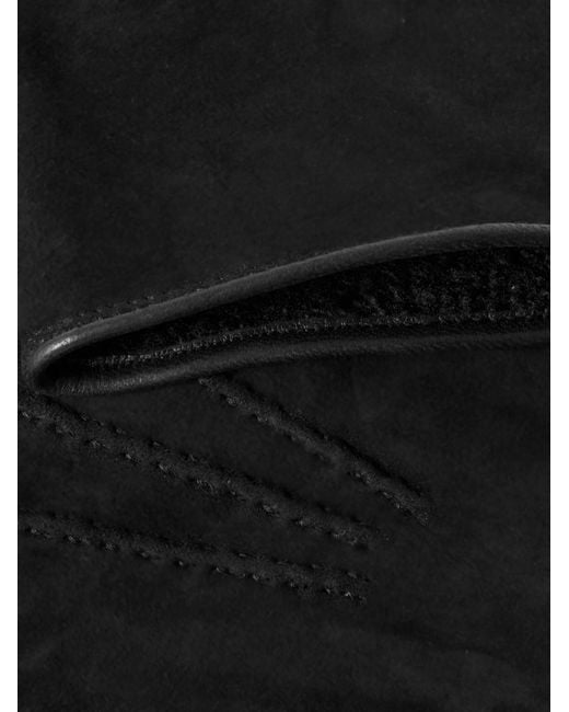 Shearling Gloves di Mr P. in Black da Uomo