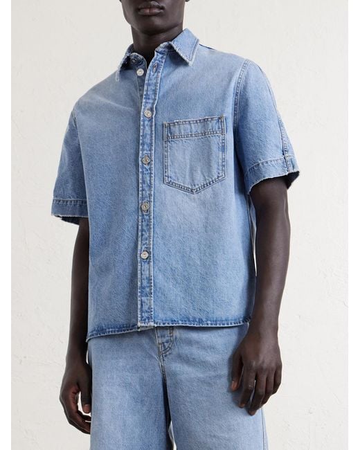 Givenchy Blue Denim Shirt for men