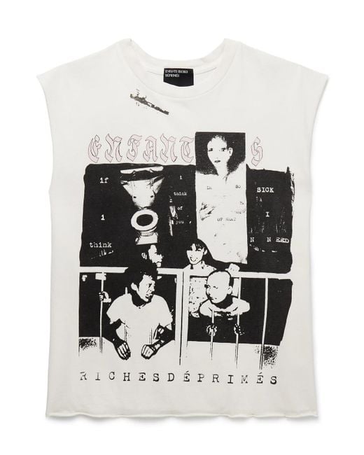 Enfants Riches Deprimes Endless Blockades Logo-Print Cotton-Jersey