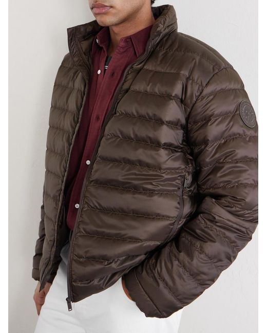 Canada Goose Brown Stratus Quilted Shell Down Jacket for men