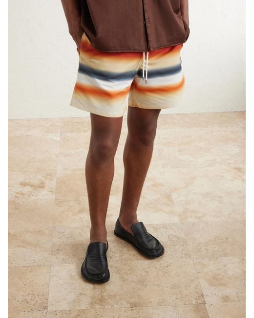 Loewe White Paula's Ibiza Flex Leather Loafers for men