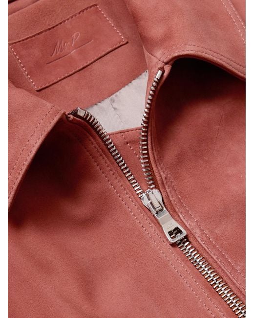 Mr P. Red Suede Jacket for men