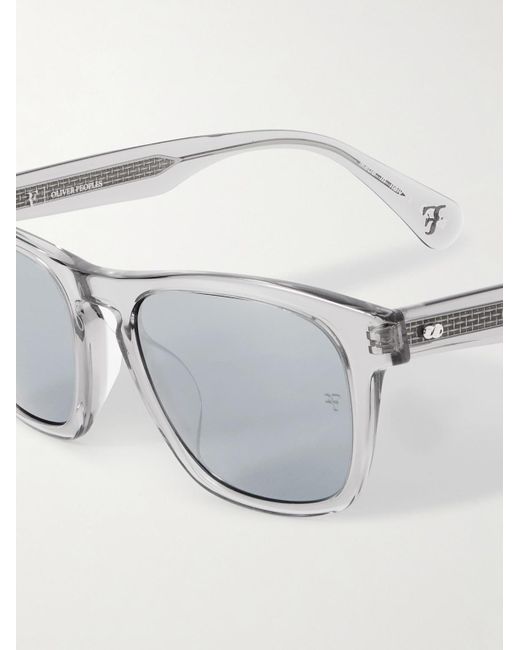 Oliver Peoples Gray Roger Federer R-3 Square-frame Acetate Sunglasses for men