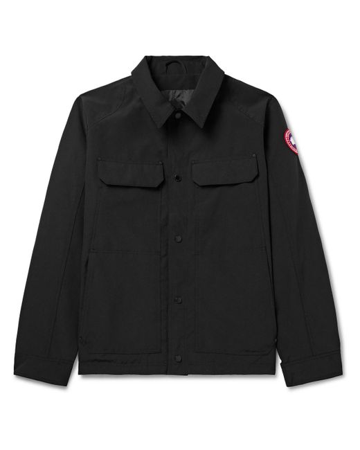Canada Goose Black Burnaby Logo-appliquéd Arctic Tech® Chore Jacket for men
