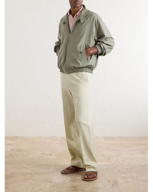 Auralee Green Wool Blouson for men