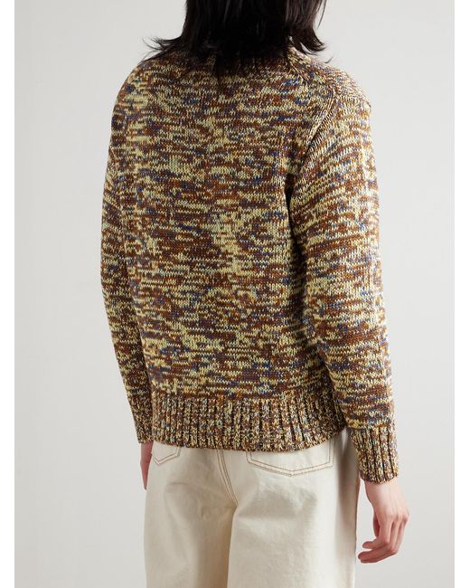 Federico Curradi Natural Mélange Wool Sweater for men
