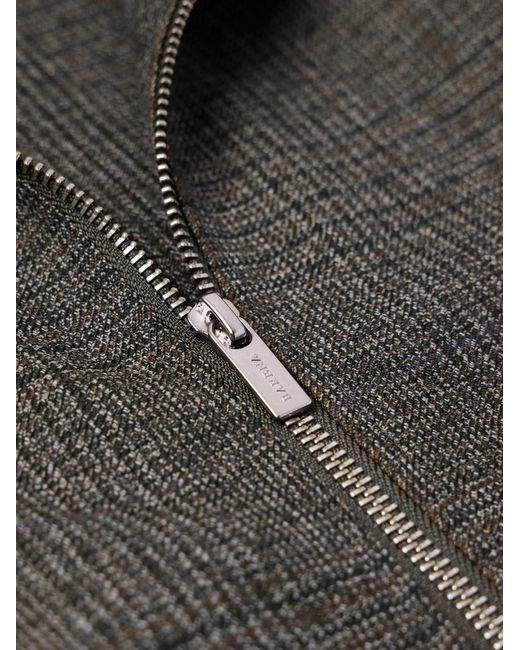 Barena Gray Virgin Wool-Blend Jersey Varsity Jacket for men