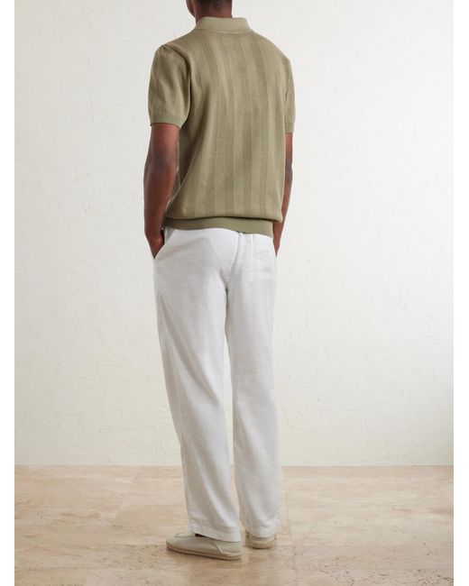 Frescobol Carioca Green Vidal Cotton Polo Shirt for men