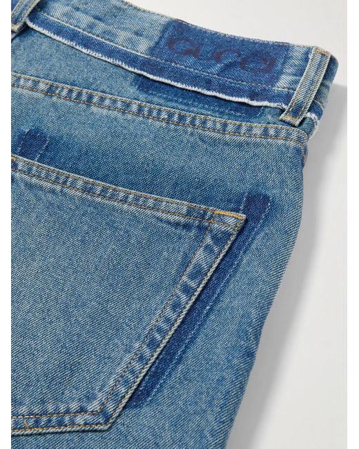 Gucci Blue Denim Shorts for men