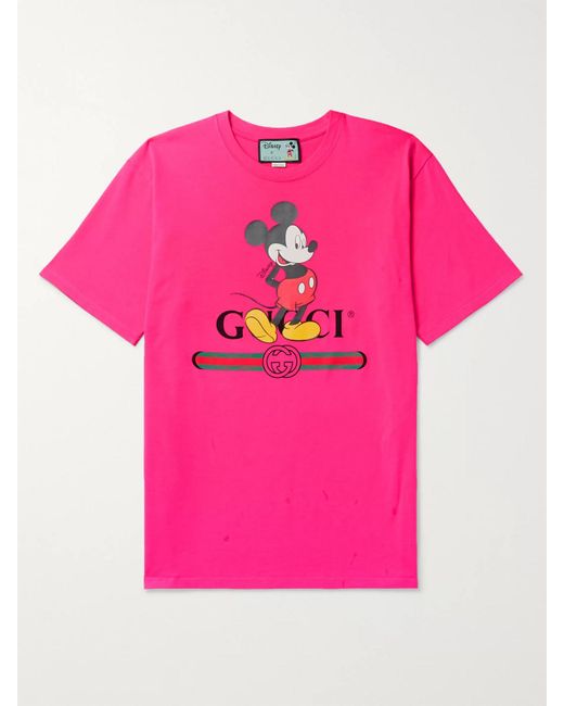 Gucci Pink Disney X Oversize T-shirt for men