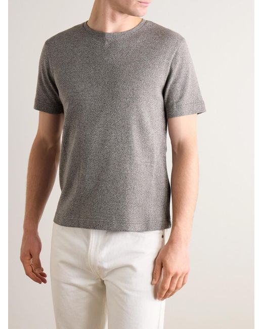 Mr P. Gray Cotton T-shirt for men
