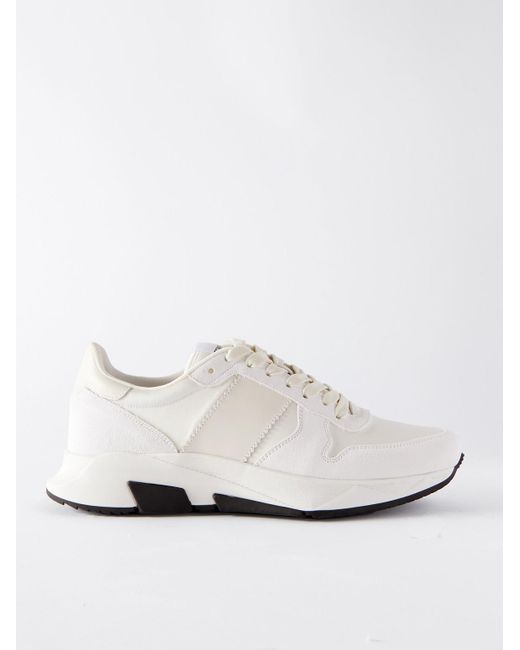 Tom Ford Synthetic Jagga Leather-trimmed Nylon And Suede Sneakers in ...