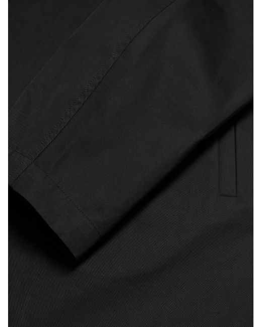 Rohe Mantel aus Baumwollgabardine in Black für Herren