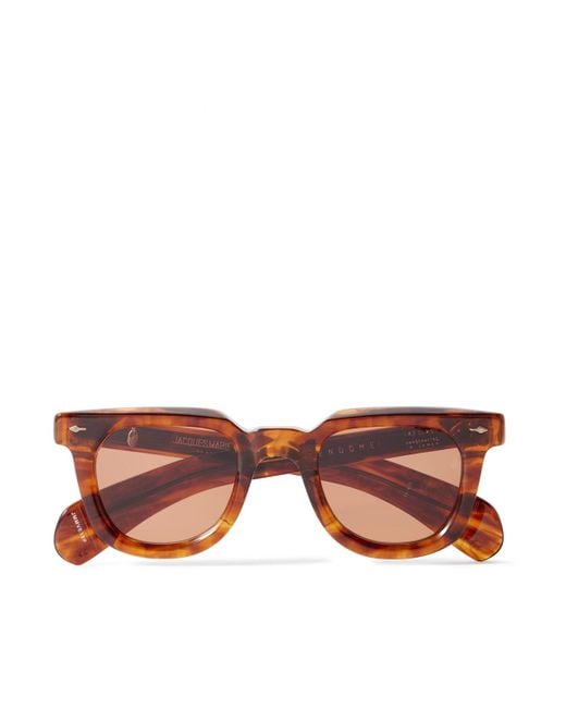 Jacques Marie Mage Brown Vendome D-frame Acetate Sunglasses for men