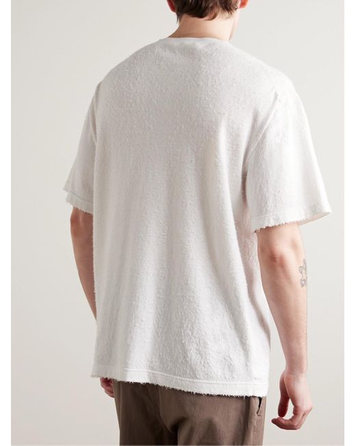 The Row White Paddy Brushed Cotton-Jersey T-Shirt for men