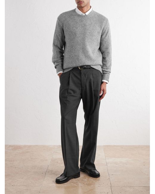 NN07 Gray Lee 6598 Merino Wool-Blend Sweater for men