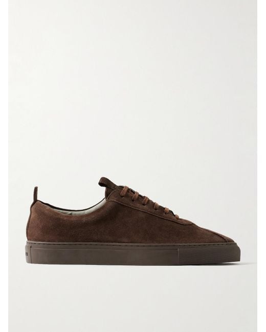 GRENSON Brown Sneaker 1 Suede Sneakers for men