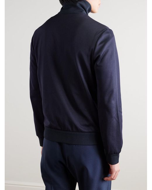 Gucci Blue Striped Jersey Track Jacket for men