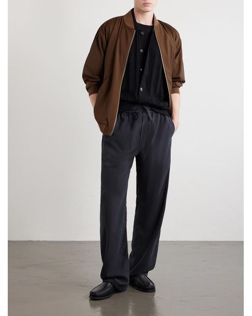 Corridor NYC Blue Pointelle-Knit Cotton Shirt for men