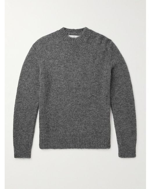 Jil Sander Pullover aus einer Stretch-Alpakawoll-Wollmischung in Gray für Herren