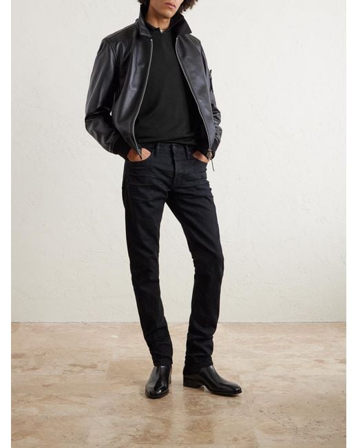 Tom Ford Black Silk Sweater for men
