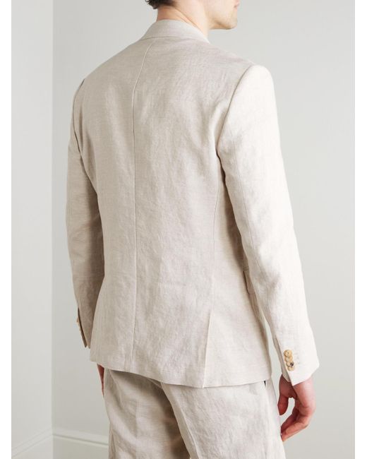 Mr P. Natural Regular-Fit Linen Suit Jacket for men