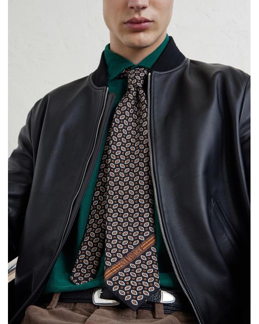 Versace White 9Cm Silk-Jacquard Tie for men