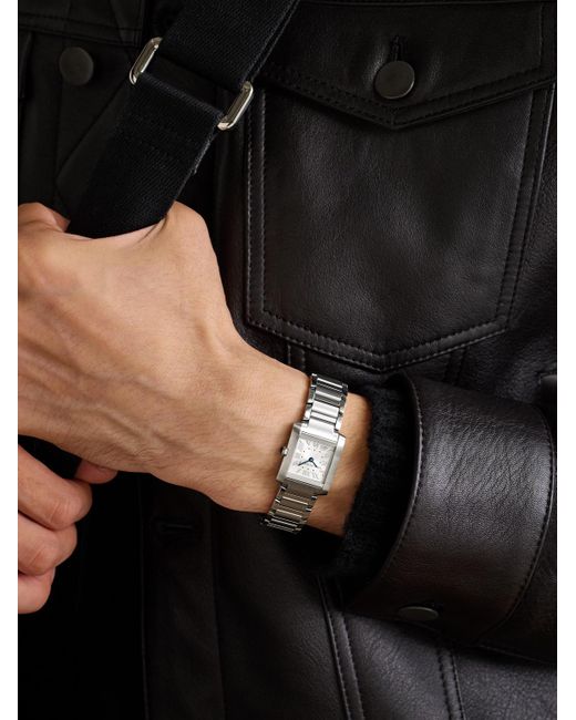 Cartier Black Tank Française Small Stainless Steel Watch, Ref. Wsta0129 for men