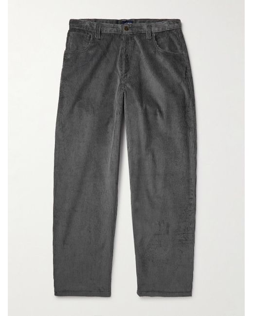 Noah NYC Gerade geschnittene Hose aus Baumwollcord in Gray für Herren