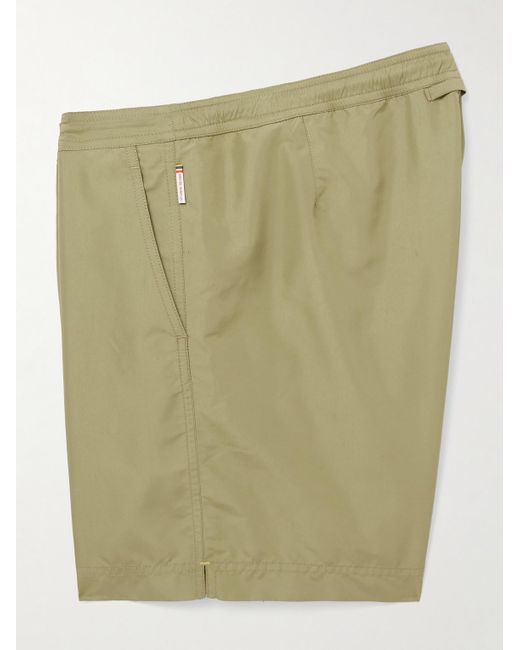 Orlebar Brown Green Bulldog Slim-Fit Mid-Length Recycled Swim Shorts for men