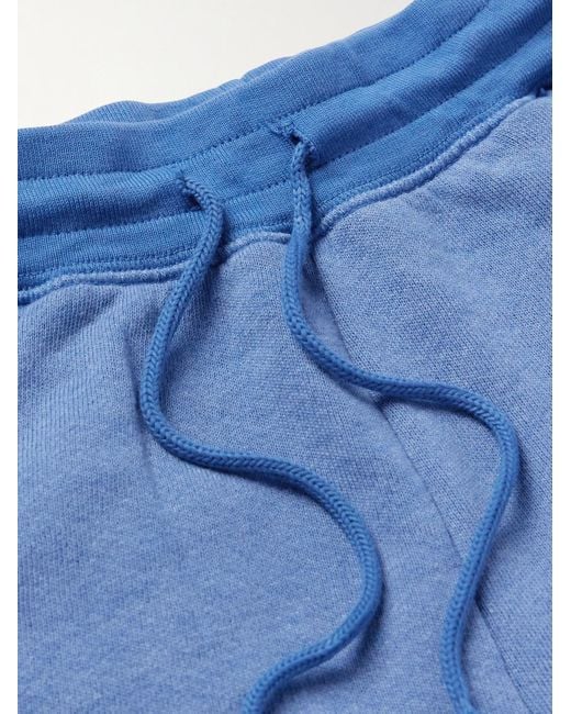 John Elliott Blue Cotton-blend Jersey Shorts for men