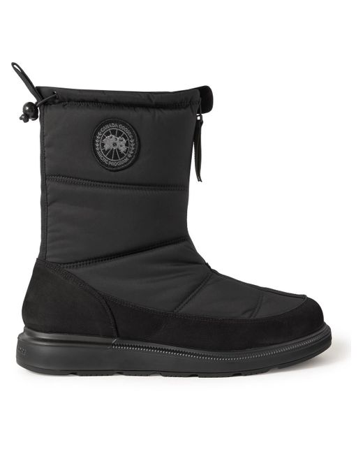 Canada Goose Crofton Nubuck-trimmed Quilted Shell Boots in Black for ...